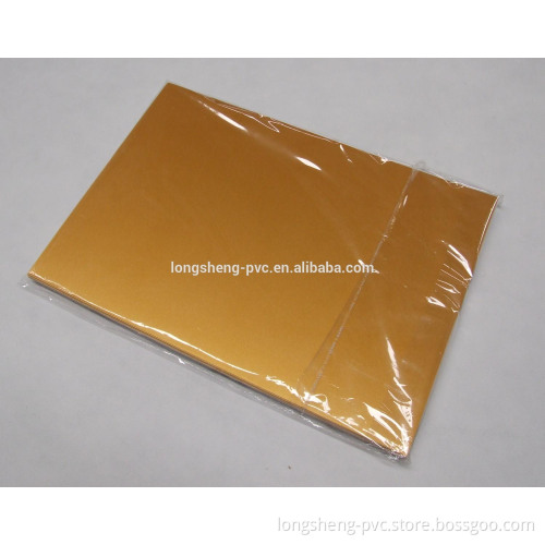 jinkjet golden pvc sheet